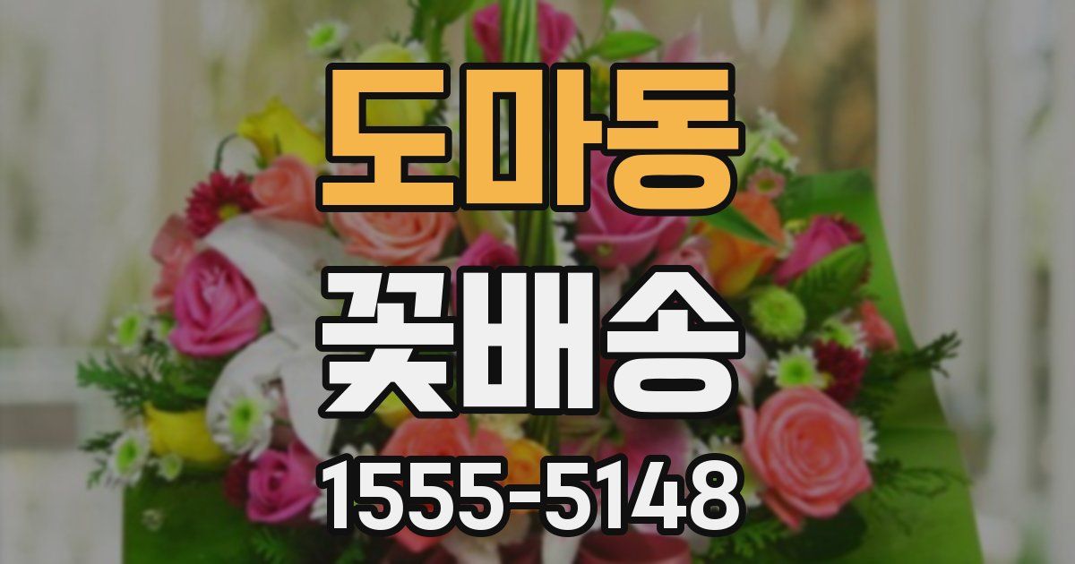 도마동 꽃배송