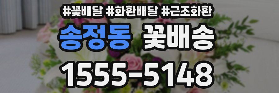 송정동 꽃배송