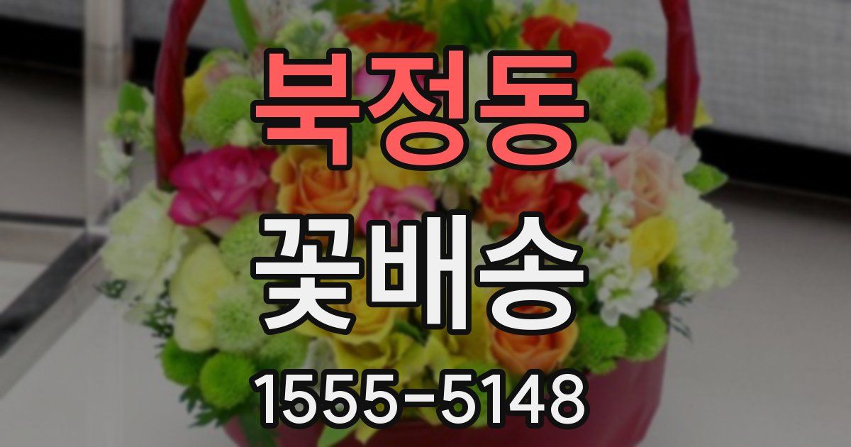 북정동 꽃배송