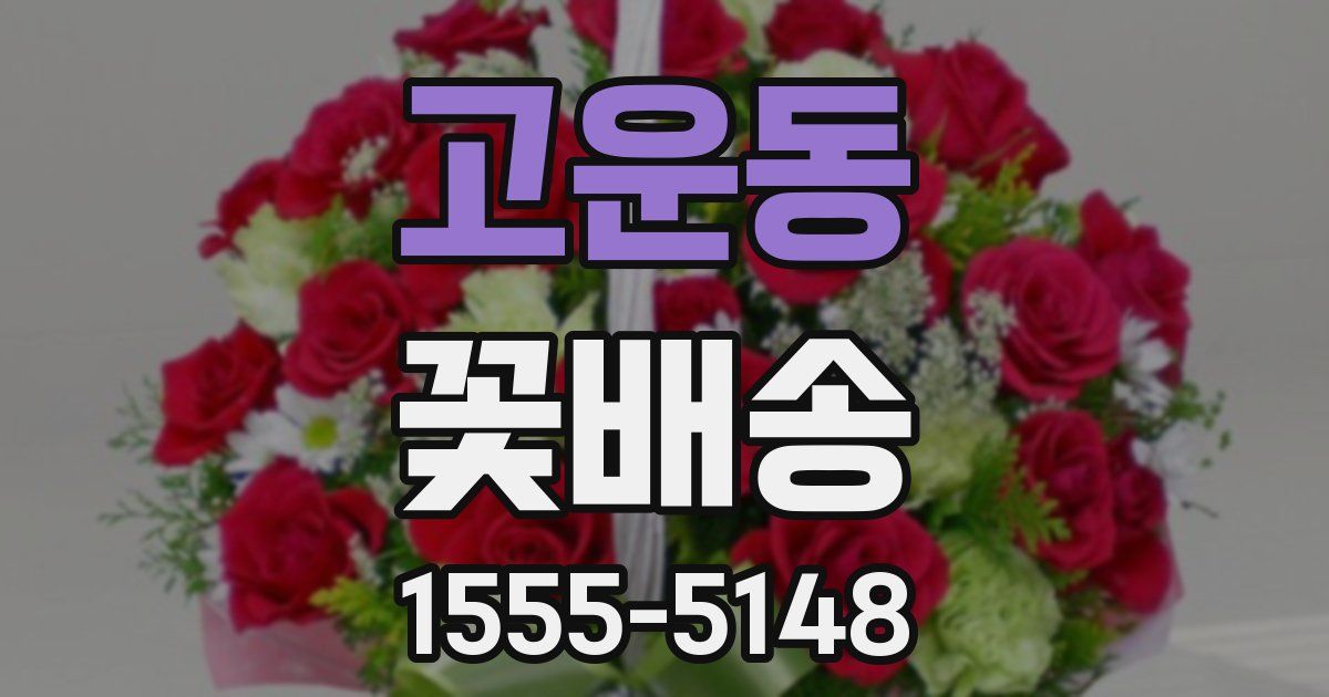고운동 꽃배송