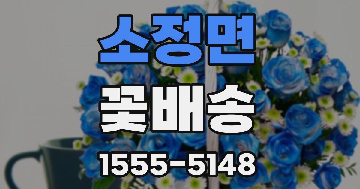 소정면 꽃배송