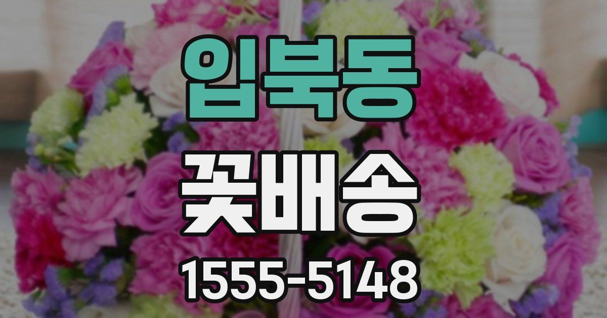 입북동 꽃배송