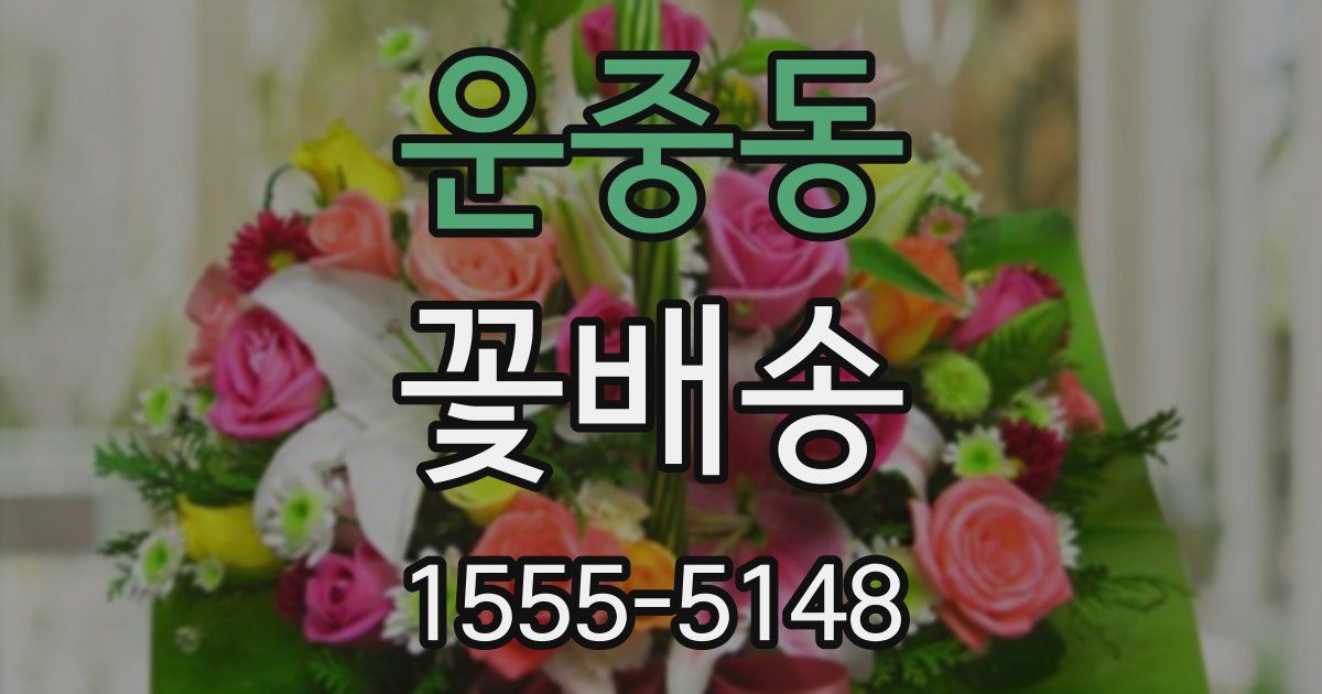 운중동 꽃배송