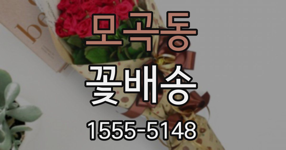 모곡동 꽃배송