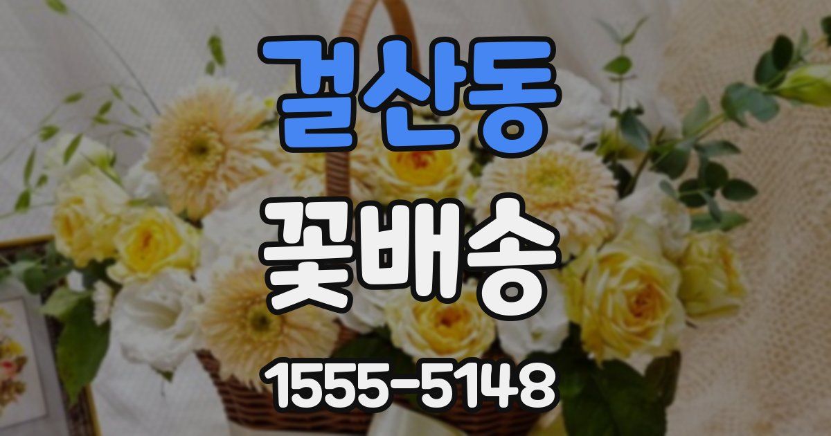 걸산동 꽃배송