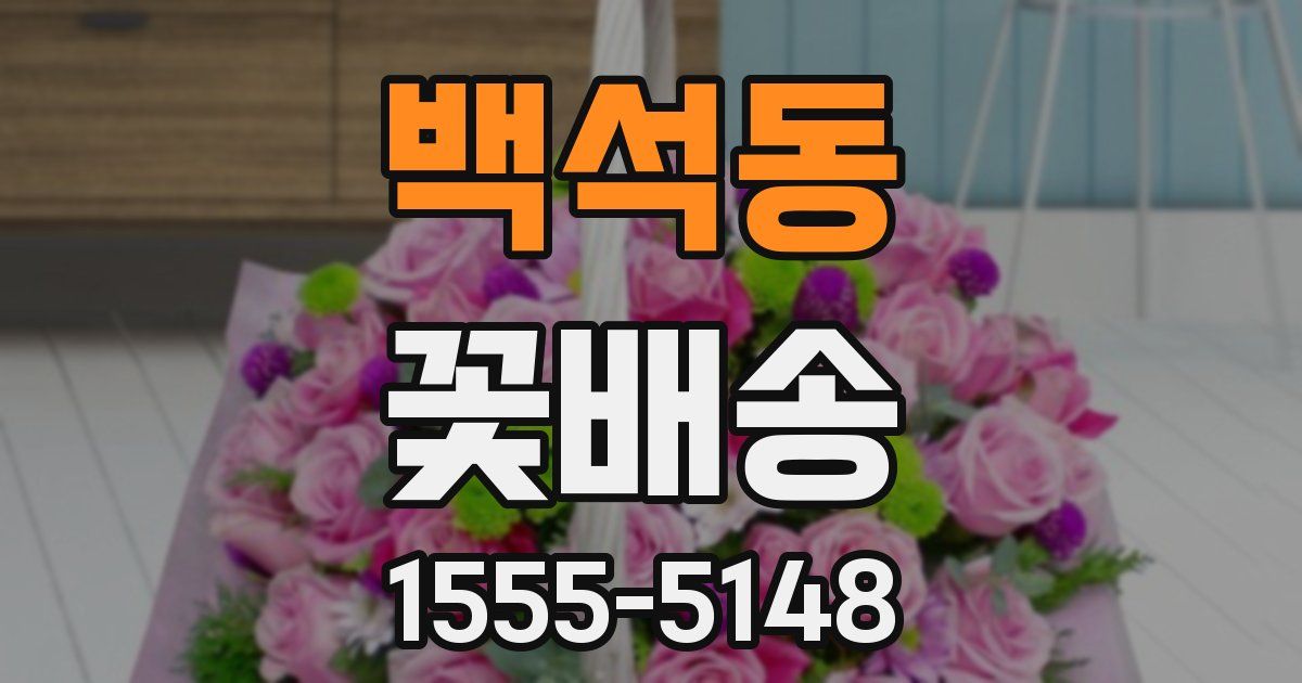 백석동 꽃배송
