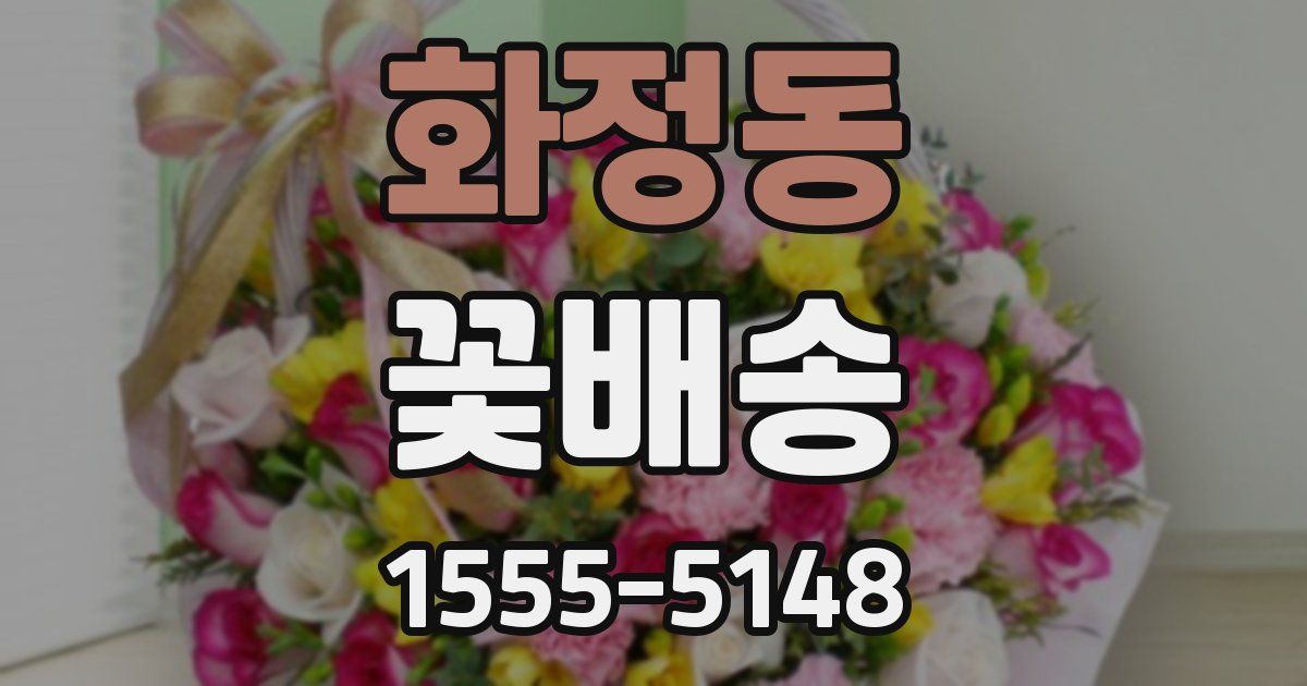 화정동 꽃배송