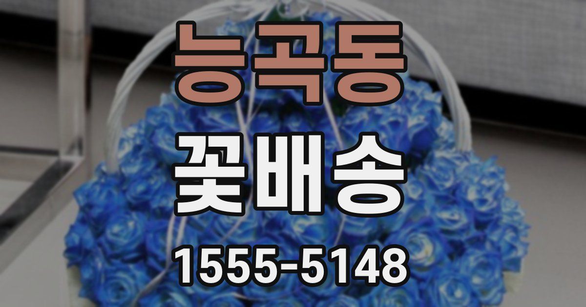 능곡동 꽃배송