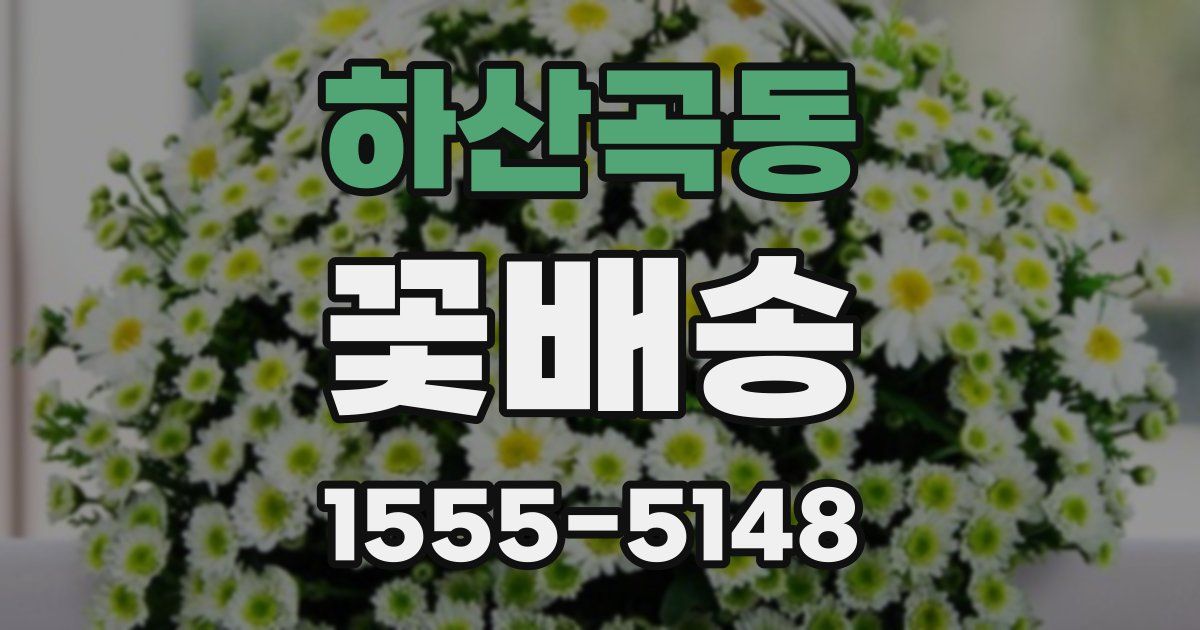 하산곡동 꽃배송