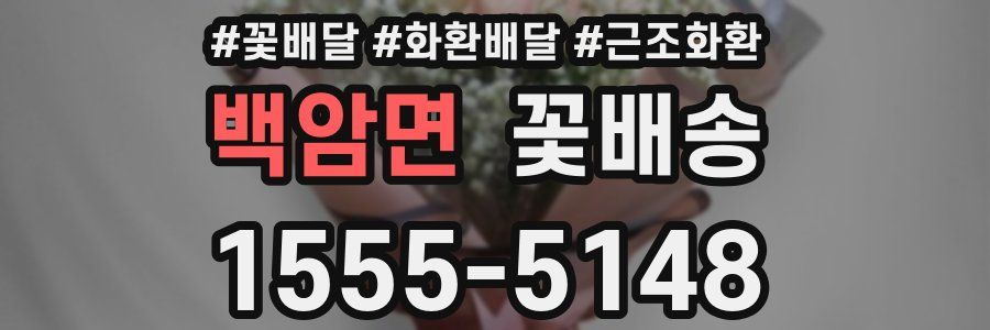 백암면 꽃배송