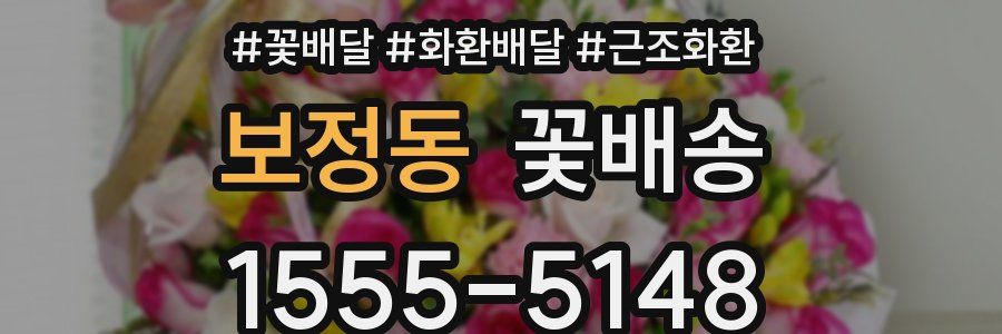 보정동 꽃배송