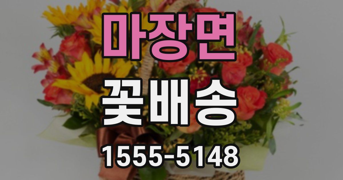 마장면 꽃배송