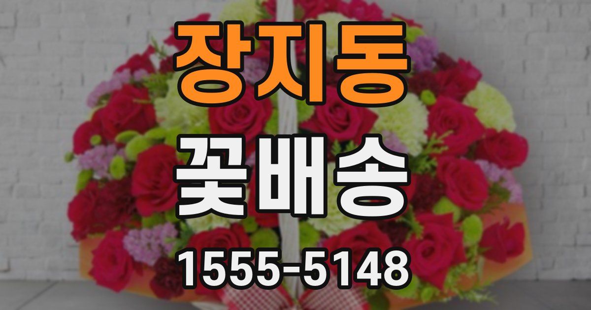 장지동 꽃배송