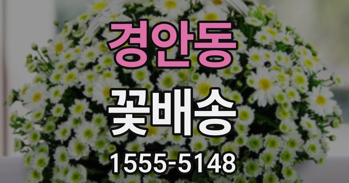 경안동 꽃배송