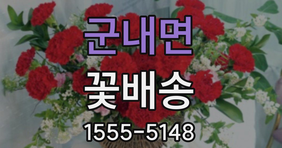 군내면 꽃배송