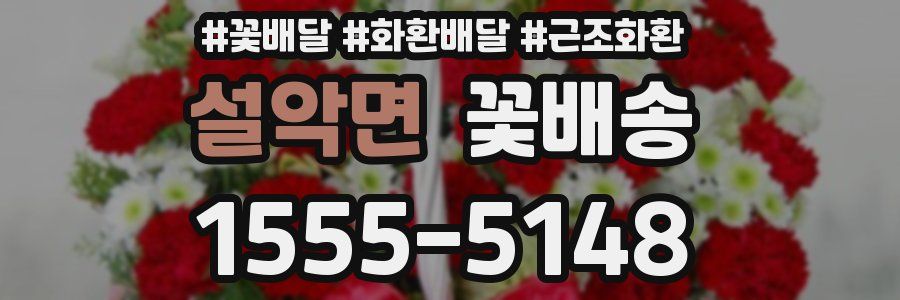 설악면 꽃배송