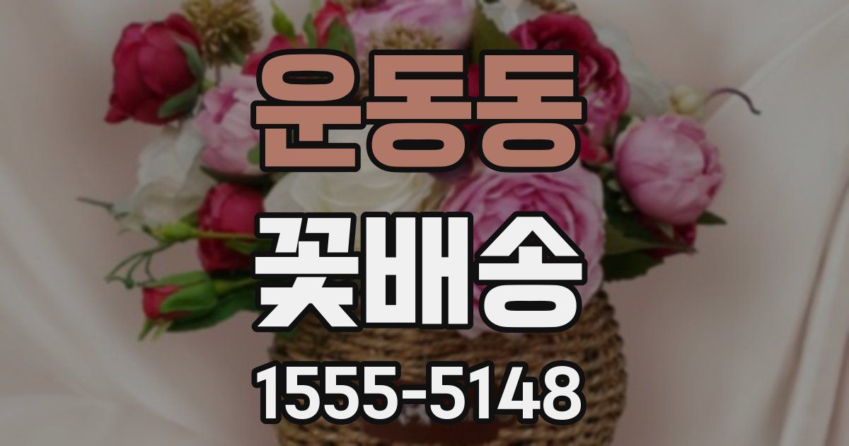 운동동 꽃배송