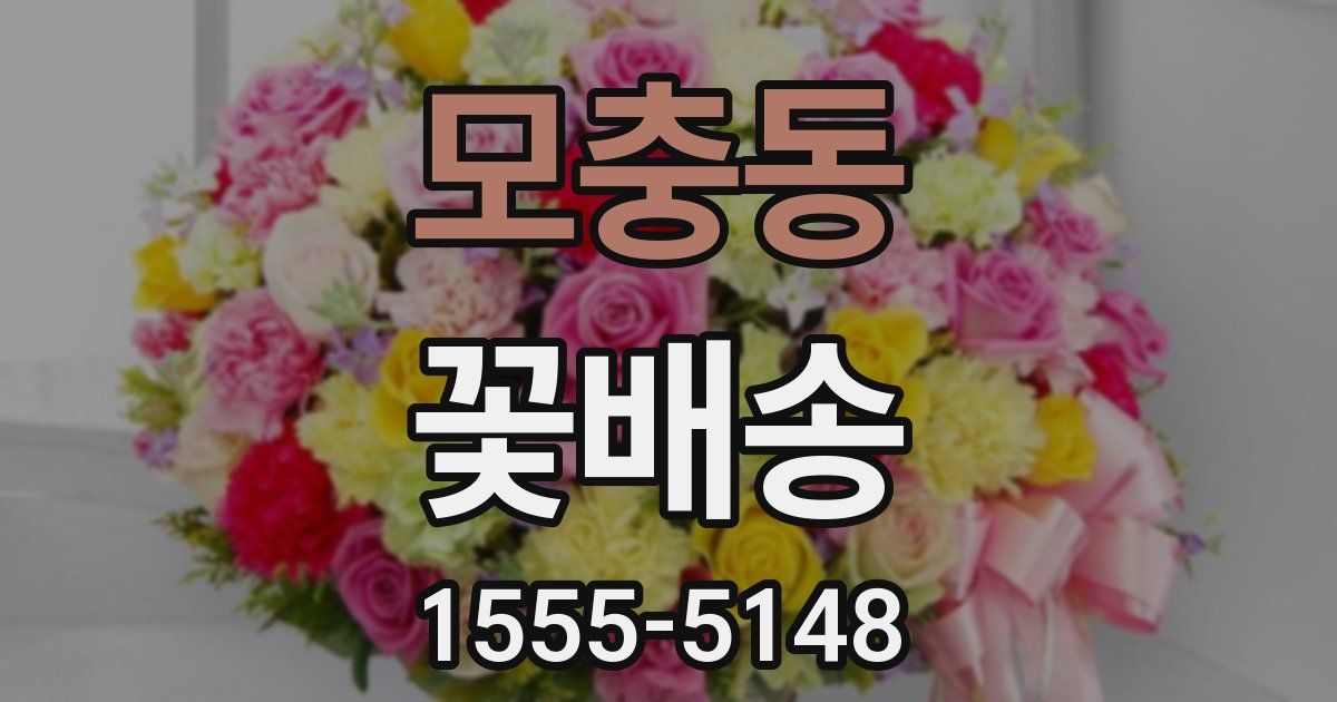 모충동 꽃배송