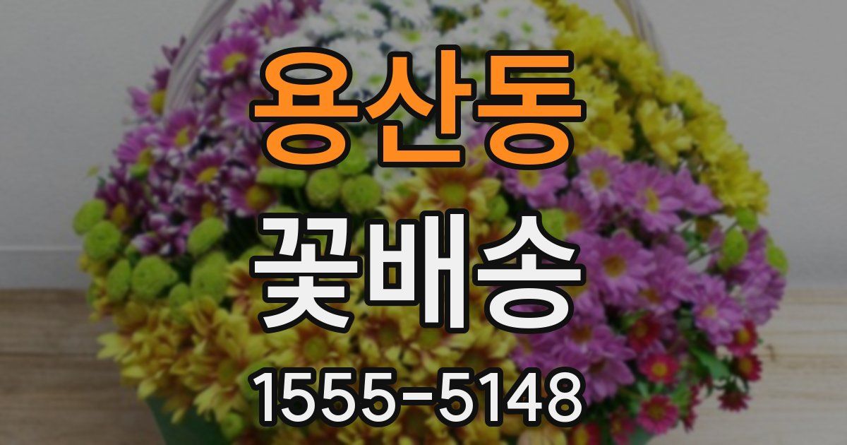 용산동 꽃배송