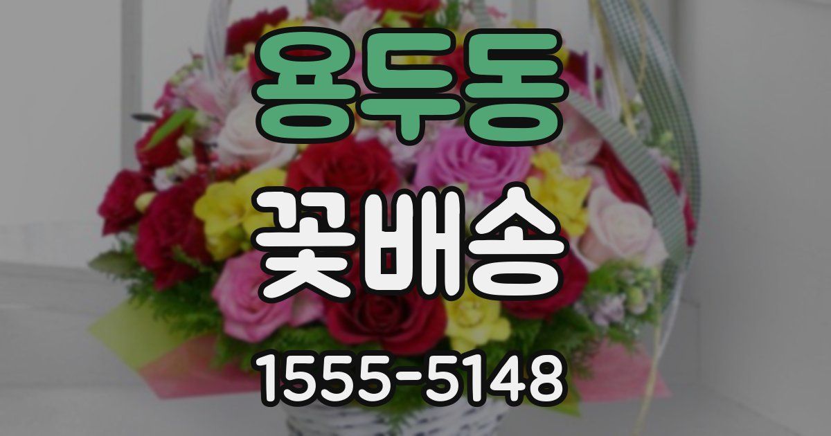 용두동 꽃배송