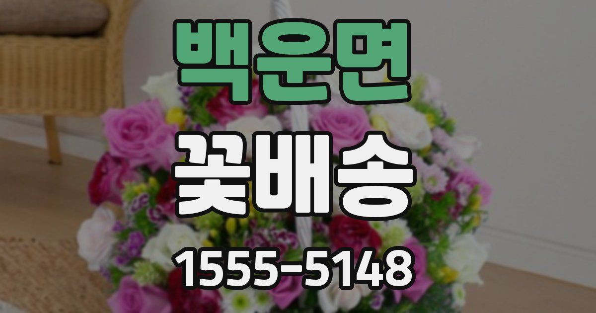 백운면 꽃배송