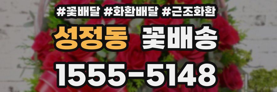 성정동 꽃배송