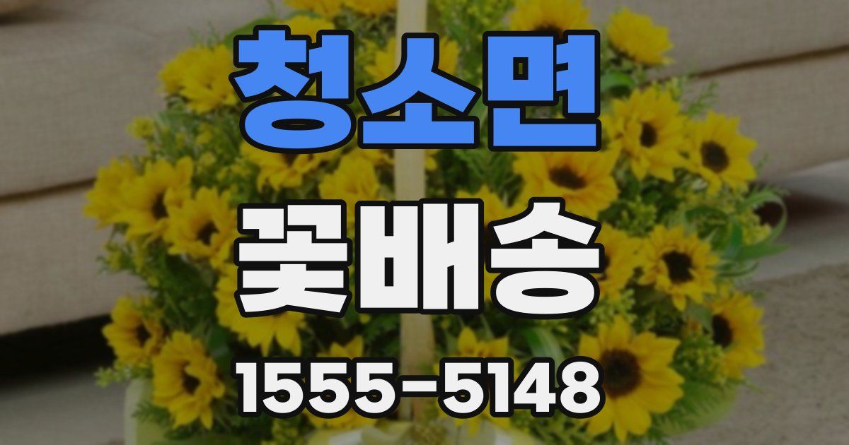 청소면 꽃배송