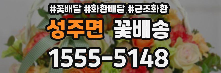 성주면 꽃배송
