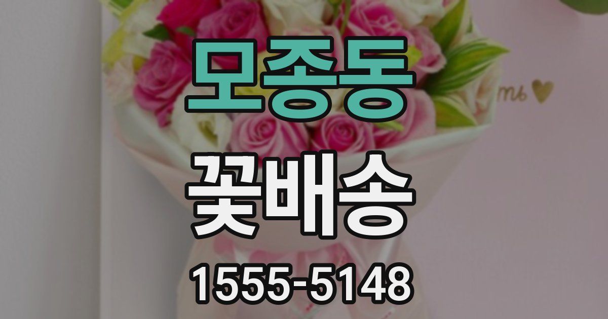 모종동 꽃배송