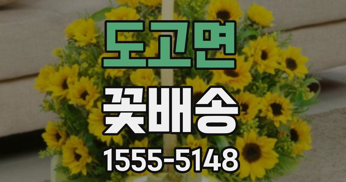 도고면 꽃배송