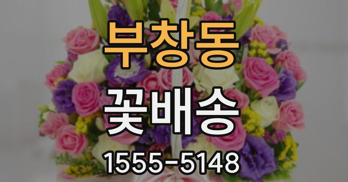 부창동 꽃배송