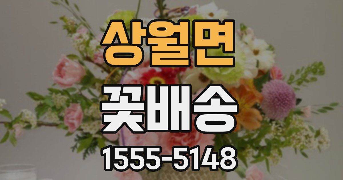 상월면 꽃배송