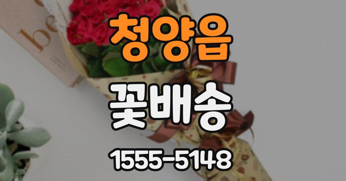 청양읍 꽃배송