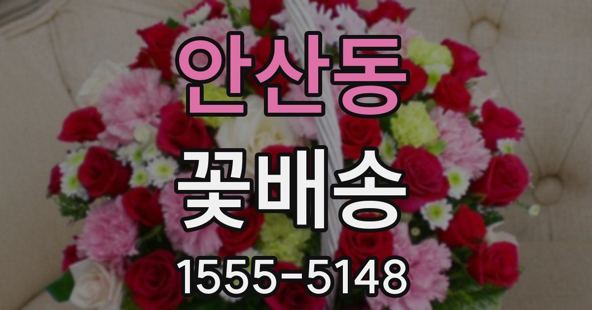 안산동 꽃배송