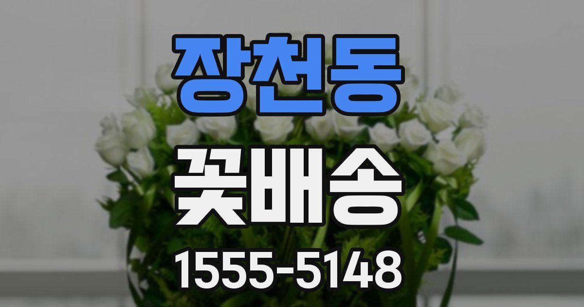 장천동 꽃배송