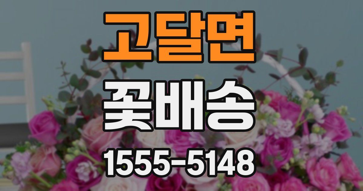 고달면 꽃배송