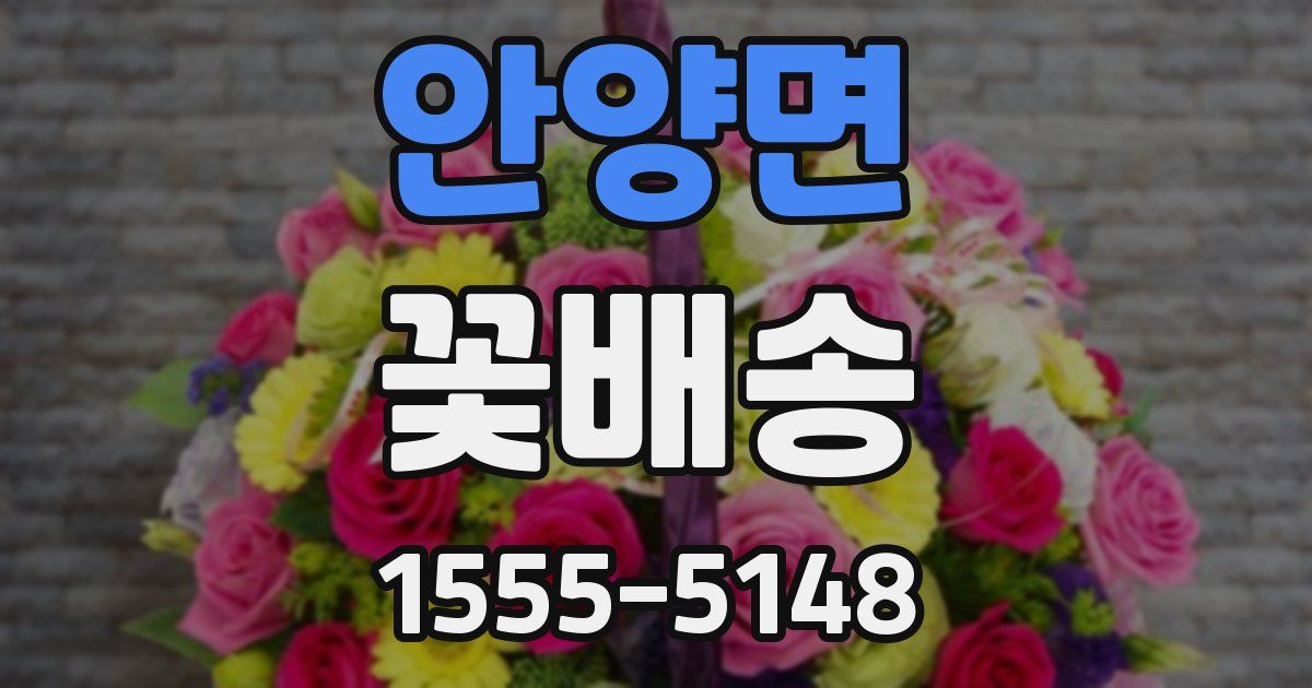 안양면 꽃배송