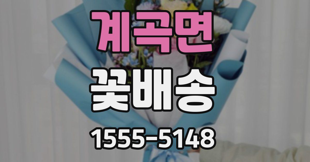 계곡면 꽃배송