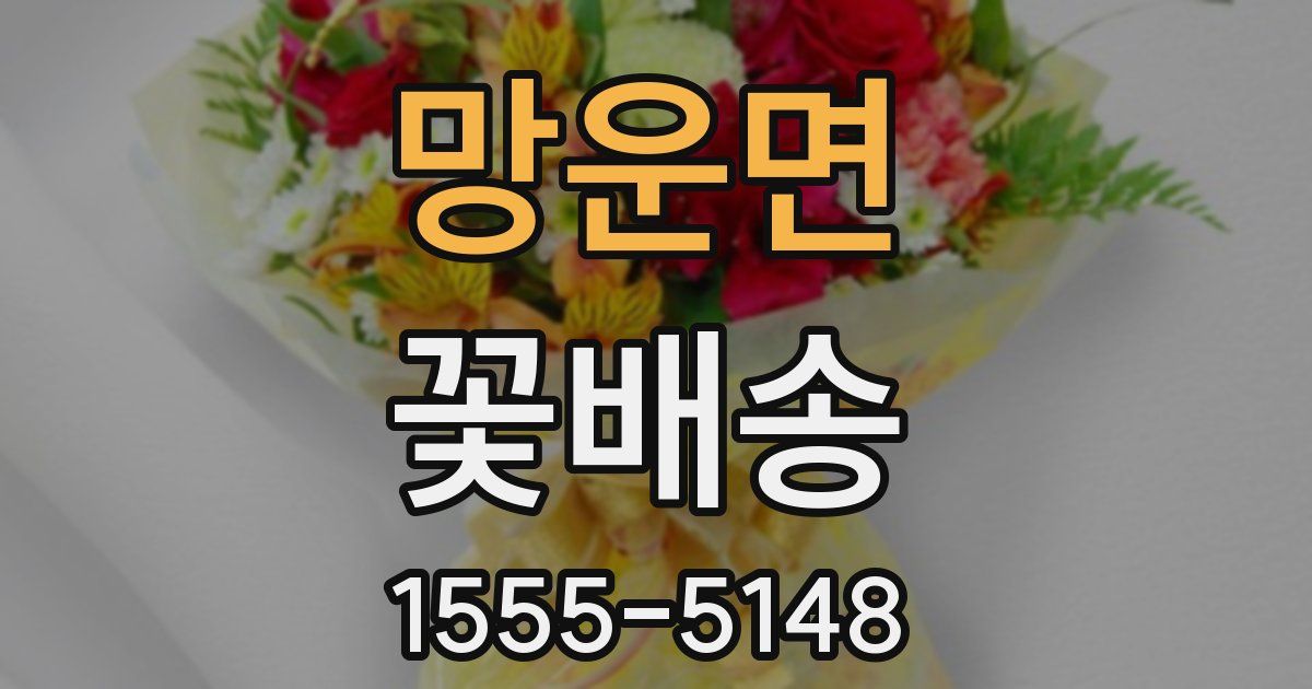 망운면 꽃배송