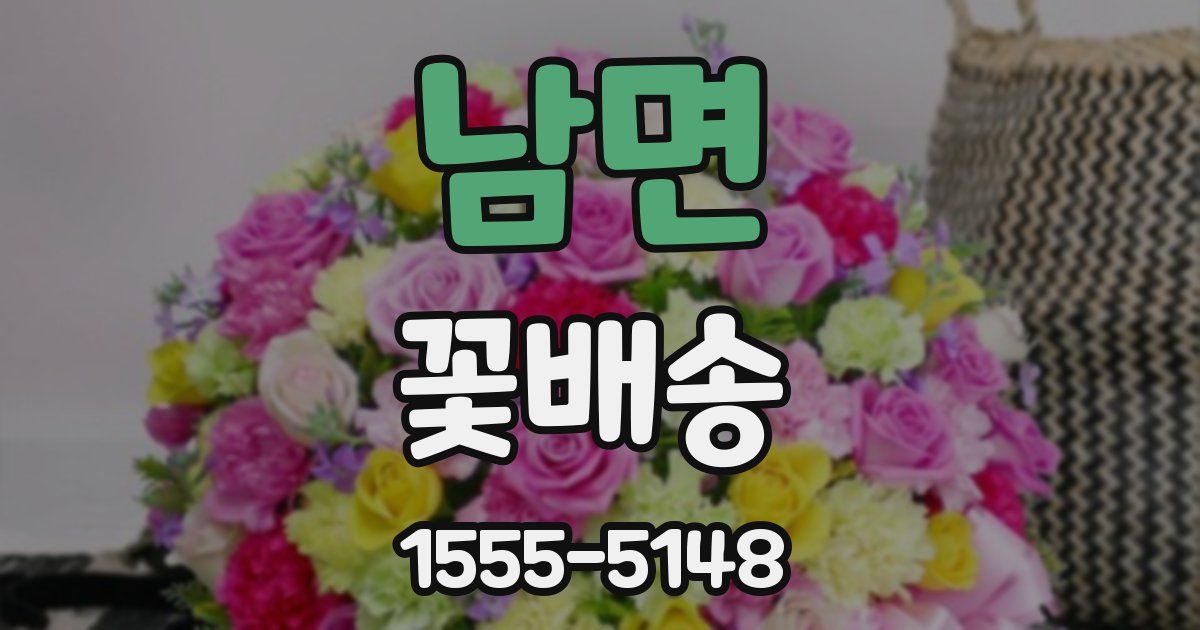 남면 꽃배송