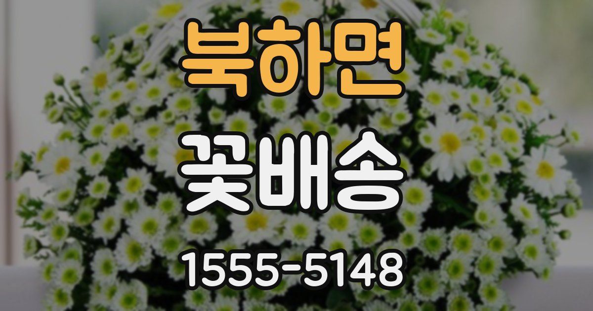 북하면 꽃배송