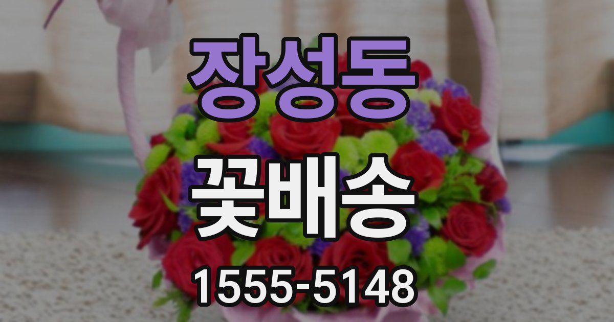 장성동 꽃배송