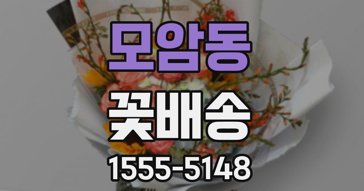 모암동 꽃배송