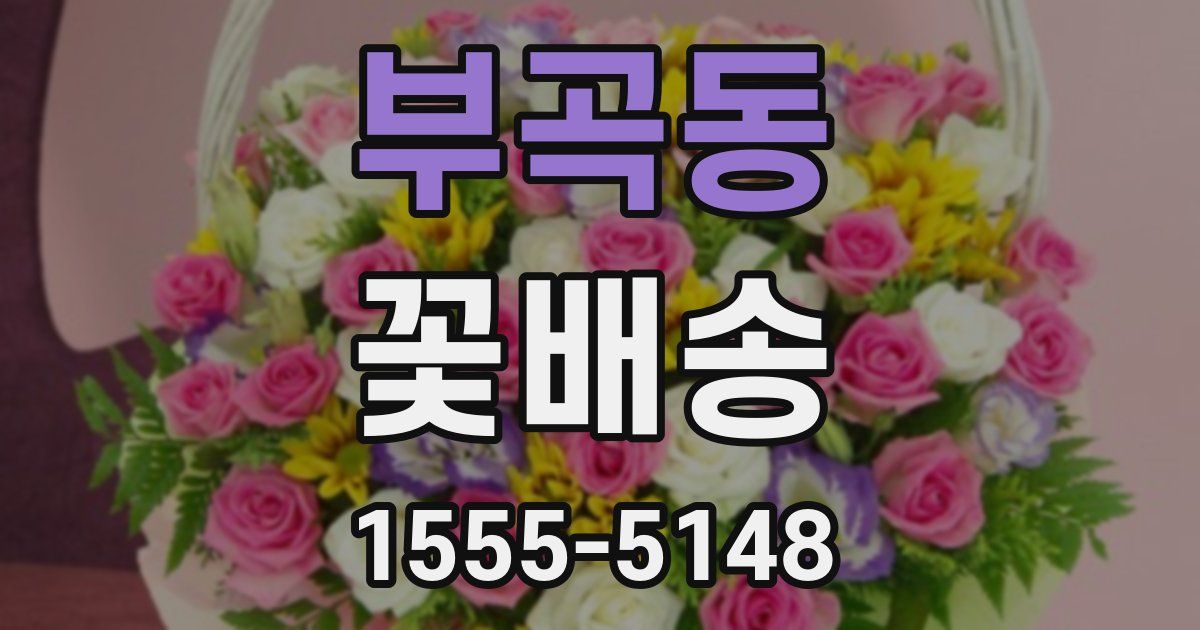 부곡동 꽃배송