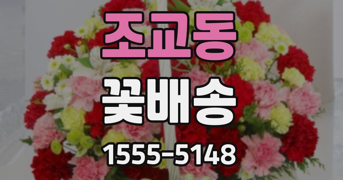 조교동 꽃배송