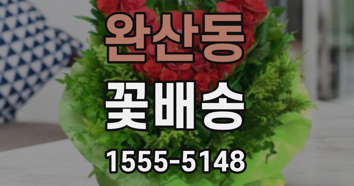 완산동 꽃배송