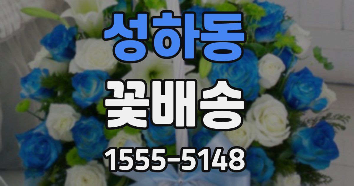 성하동 꽃배송