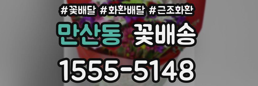 만산동 꽃배송