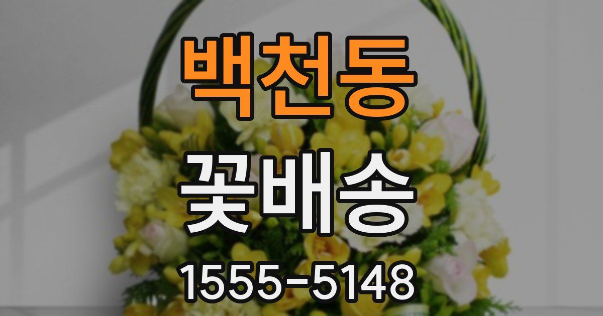 백천동 꽃배송