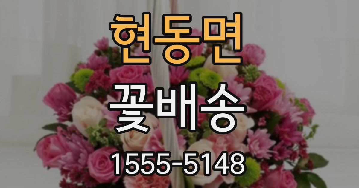 현동면 꽃배송